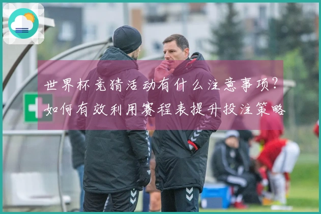 世界杯竞猜活动有什么注意事项？如何有效利用赛程表提升投注策略？