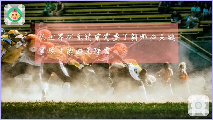 买世界杯竞猜前需要了解哪些关键事项才能避免踩雷